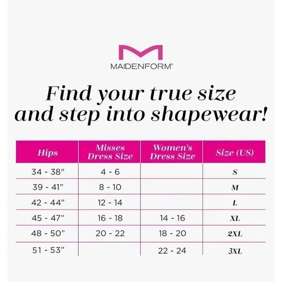 NEW Maidenform High-waist Thigh Slimmer, Firm-control Shapewear M $54 - Picture 5 of 6